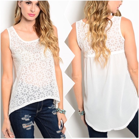 🌺🎀🌸Rhinestone Burnout Top 🌸🎀🌺