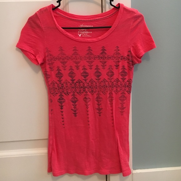 AE pink Aztec print shirt