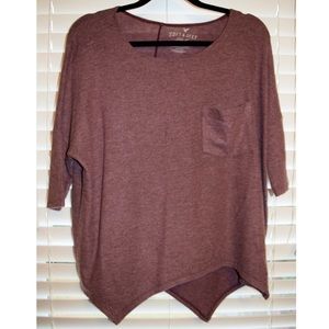 NWT soft & sexy maroon tee from American Eagle