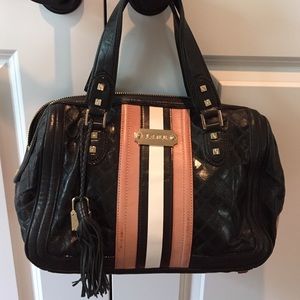 Black leather L.A.M.B handbag (practically new)