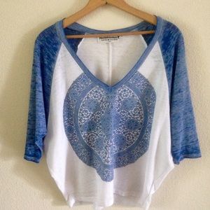 SOLDProject Social Blue Baseball Shirt Mandala