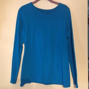 🌸Blue cotton the Limited long sleeve shirt