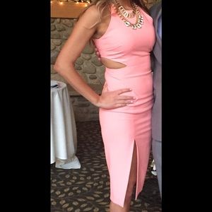 Elizabeth and James Giulia Cutout Dress- Coral