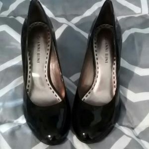 Patent leather high heels