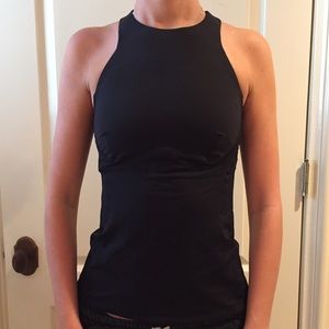 Black Lululemon halter tank