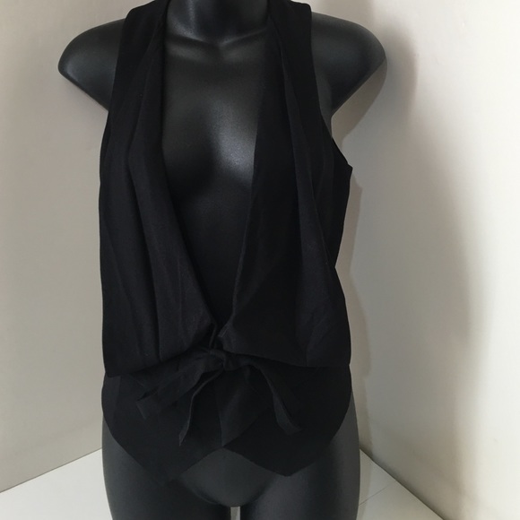 BCBG Max Azria black vest xxs