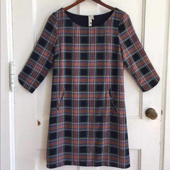 Small Plaid Shift Dress