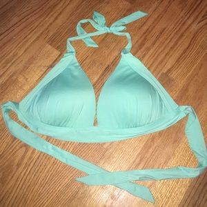 Teal/ green bikini top