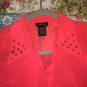 rue 21 studded see through tank!