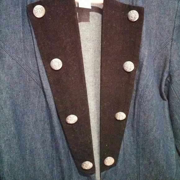 Super NiceDenim Military Like Jacket - Picture 3 of 4