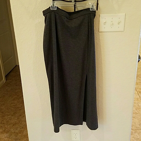 SALE**Grey Maxi Skirt. Polyester Rayon Spandex