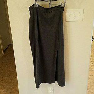 SALE**Grey Maxi Skirt. Polyester Rayon Spandex