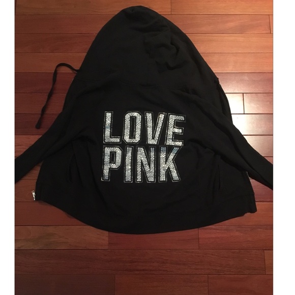 VS PINK ZIP UP HOODIE