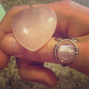 Ring and Quartz pendant❤️