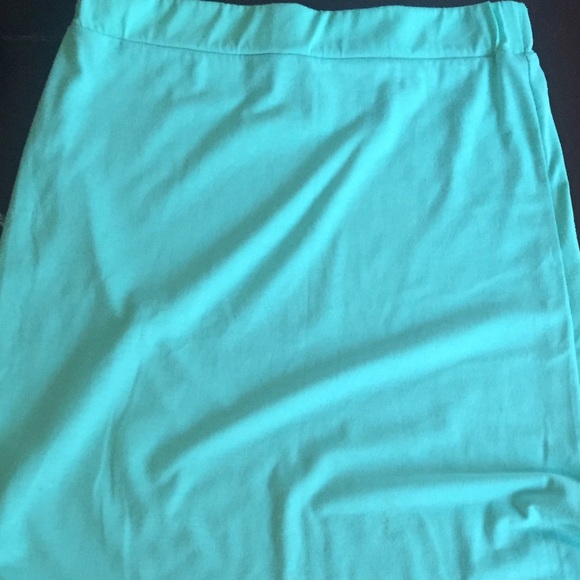 Mint green maxi skirt