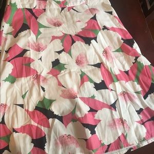 Floral a-line skirt