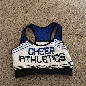 Reversible cheer athletics sports bra