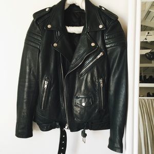 🚫SOLD 🚫BLK DNM LEATHER MOTO JACKET