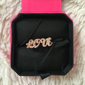 Juicy Couture Rose Gold Love Ring