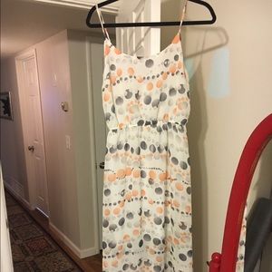 Polk a dot maxi dress