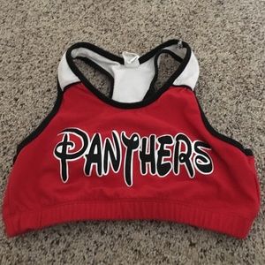 Panthers sports bra