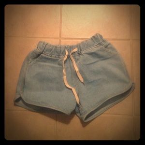 Cute slip on drawstring shorts