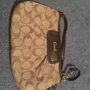 Coach large wristlet