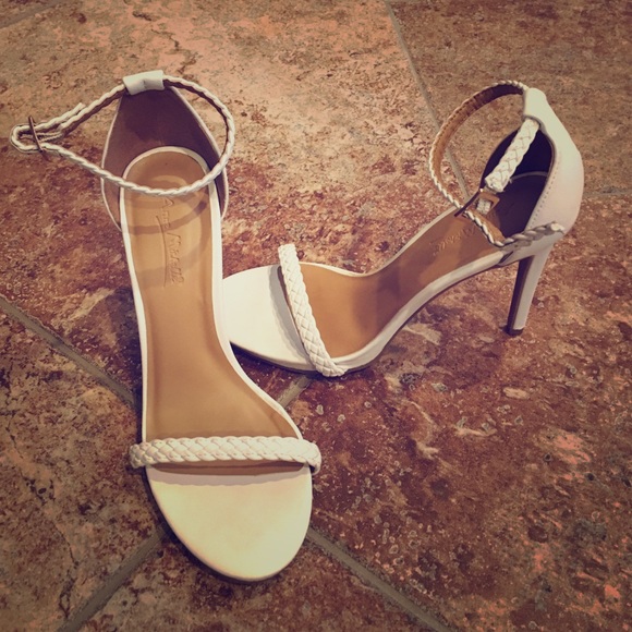White Braided Sandals