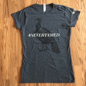 Grey Wild Turkey short sleeve tee NWOT