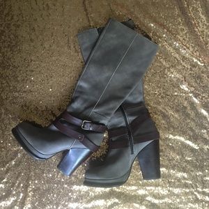 Seychelles boots size 9 - tan/grey with brown