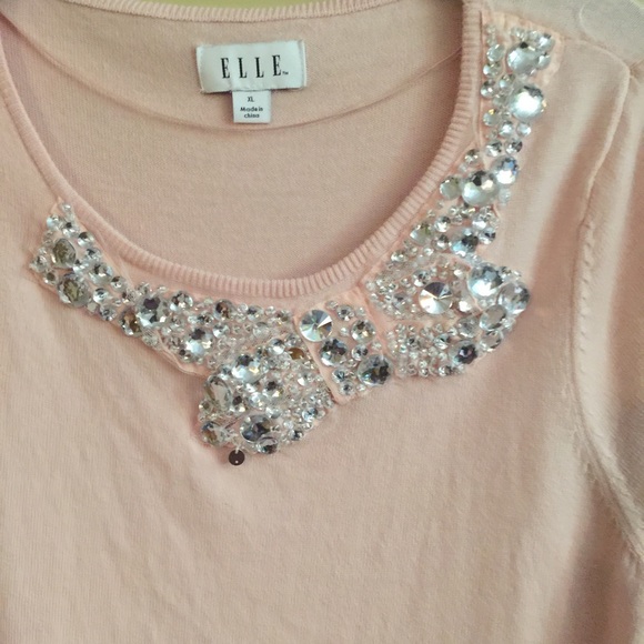 SOLD! Jewel Bow Scoop Neck Sweater - Picture 2 of 4