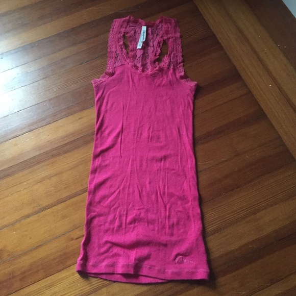 Lace strap tank top
