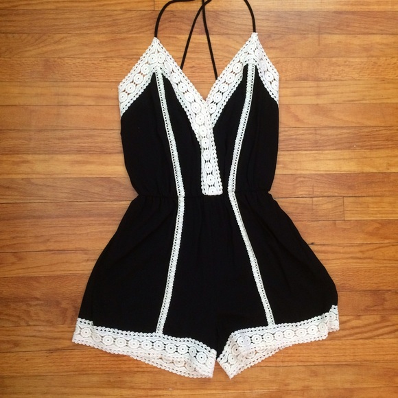 Black Sleeveless Romper
