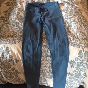 Flying Monkey teal skinny jeans