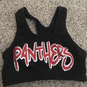 Panthers sports bra