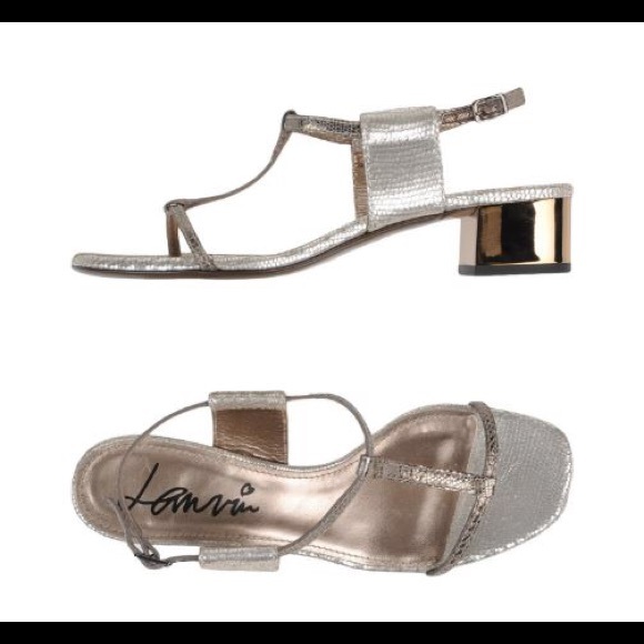 Authentic Lanvin Metallic Sandals!