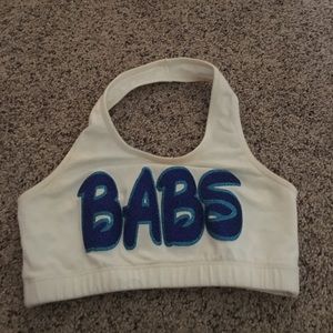Halter top panthers sports bra