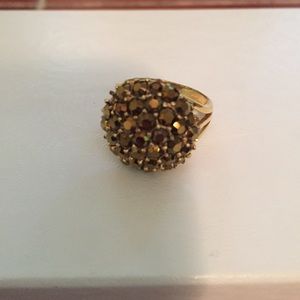 "Chocolate diamond" gold ring