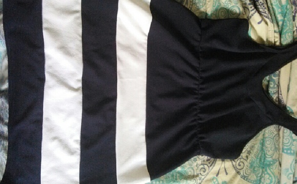 Cute Navy and White Plus Size Bodycon Dress