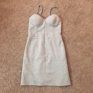 Grey casual pocket dress