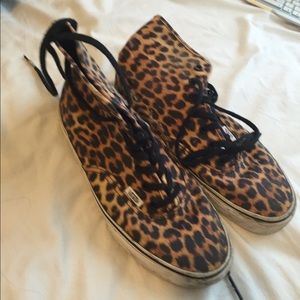 Cheetah high top vans
