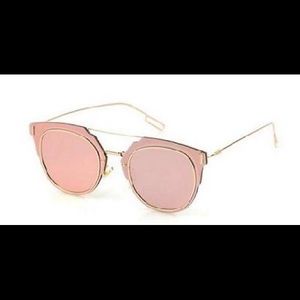 Rose Gold Mirrored Sunglasses