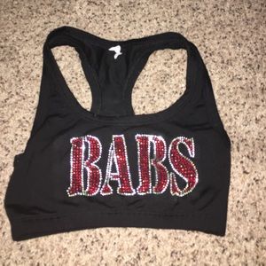 Panthers sports bra