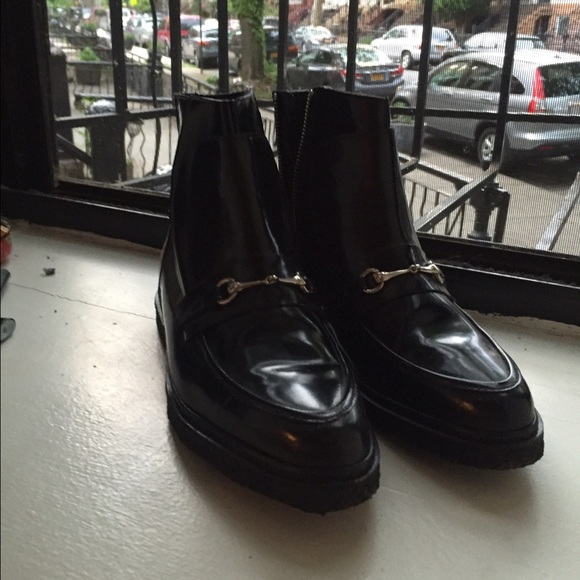 Opening Ceremony Patent Chelsea boots