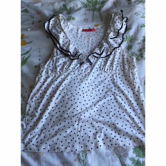 Ruffled Polka Dot Tank
