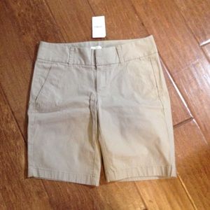J.Crew size 00 khaki Bermuda shorts