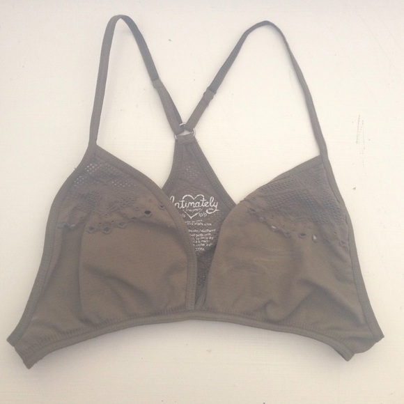 Free people olive green bralette