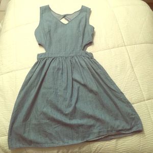 Denim Forever 21 cut out dress