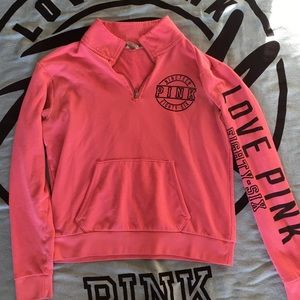 Quarter zip Pink sweatshirt