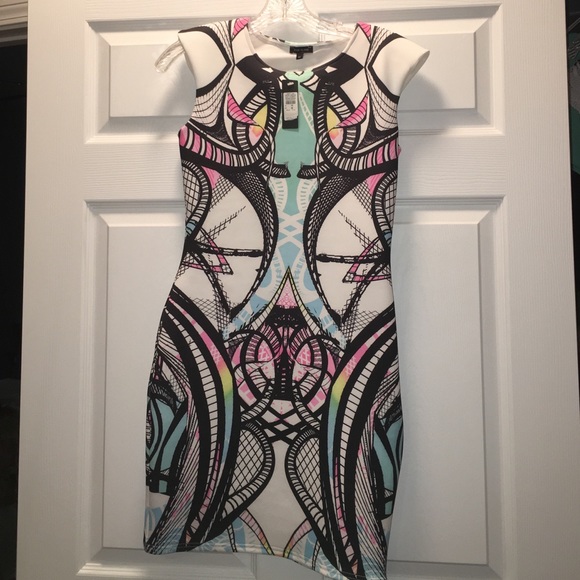 ASOS Dresses & Skirts - ASOS White Print Stretchy Dress